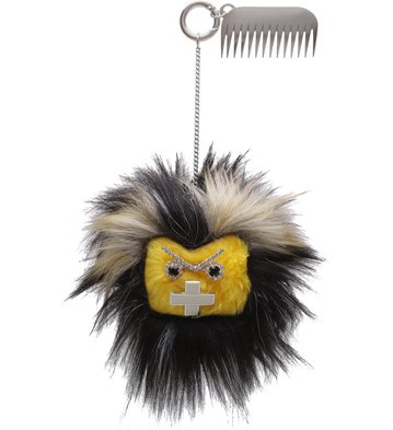 Bag Charm Monster Fun Personame Preto Mescla