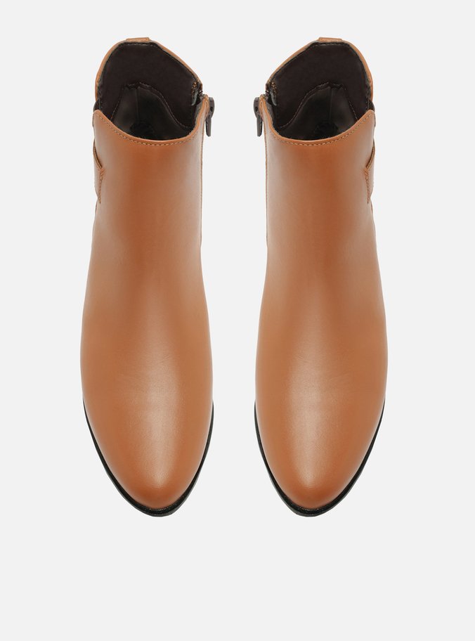 Bota Marrom Cano Curto