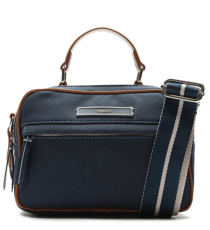 Bolsa Tiracolo Azul Média ZZ Play | Arezzo
