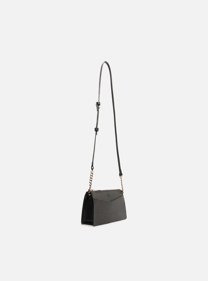 Bolsa Tiracolo Preta Pequena Costuras