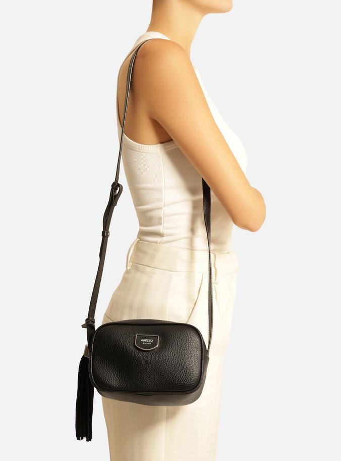 Bolsa Tiracolo Preta Pequena Tag Barbicacho
