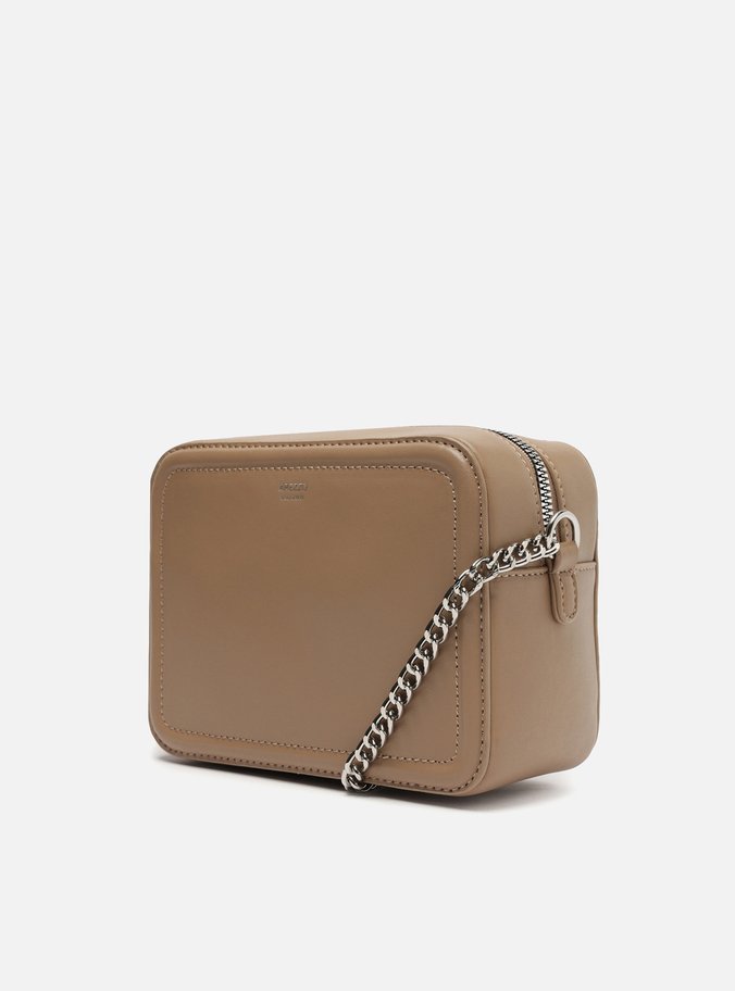 Bolsa Tiracolo Cinza Corrente Pequena