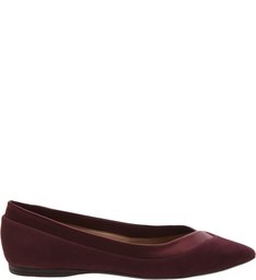 Sapatilha Nobuck  Detalhe Borda Marsala