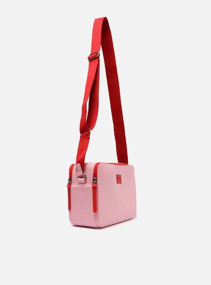 Bolsa Tiracolo Rosa Média Vermelha Brizza