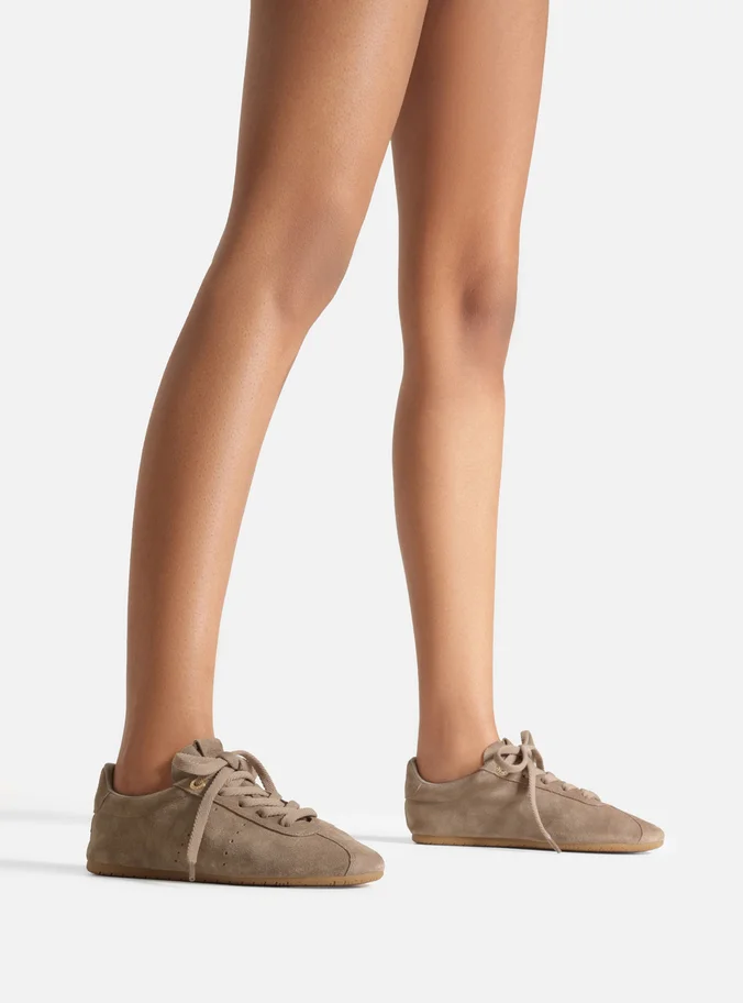 Tênis Cinza Camurça Sola Emborrachada