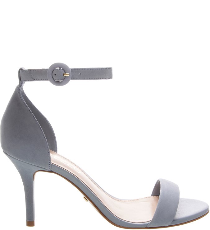 Sandália Isabelli Nobuck Naia Média Vintage Blue