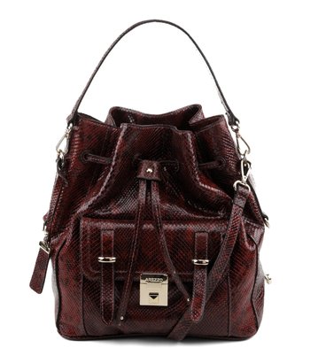 Bolsa Snake Burgundy Grande