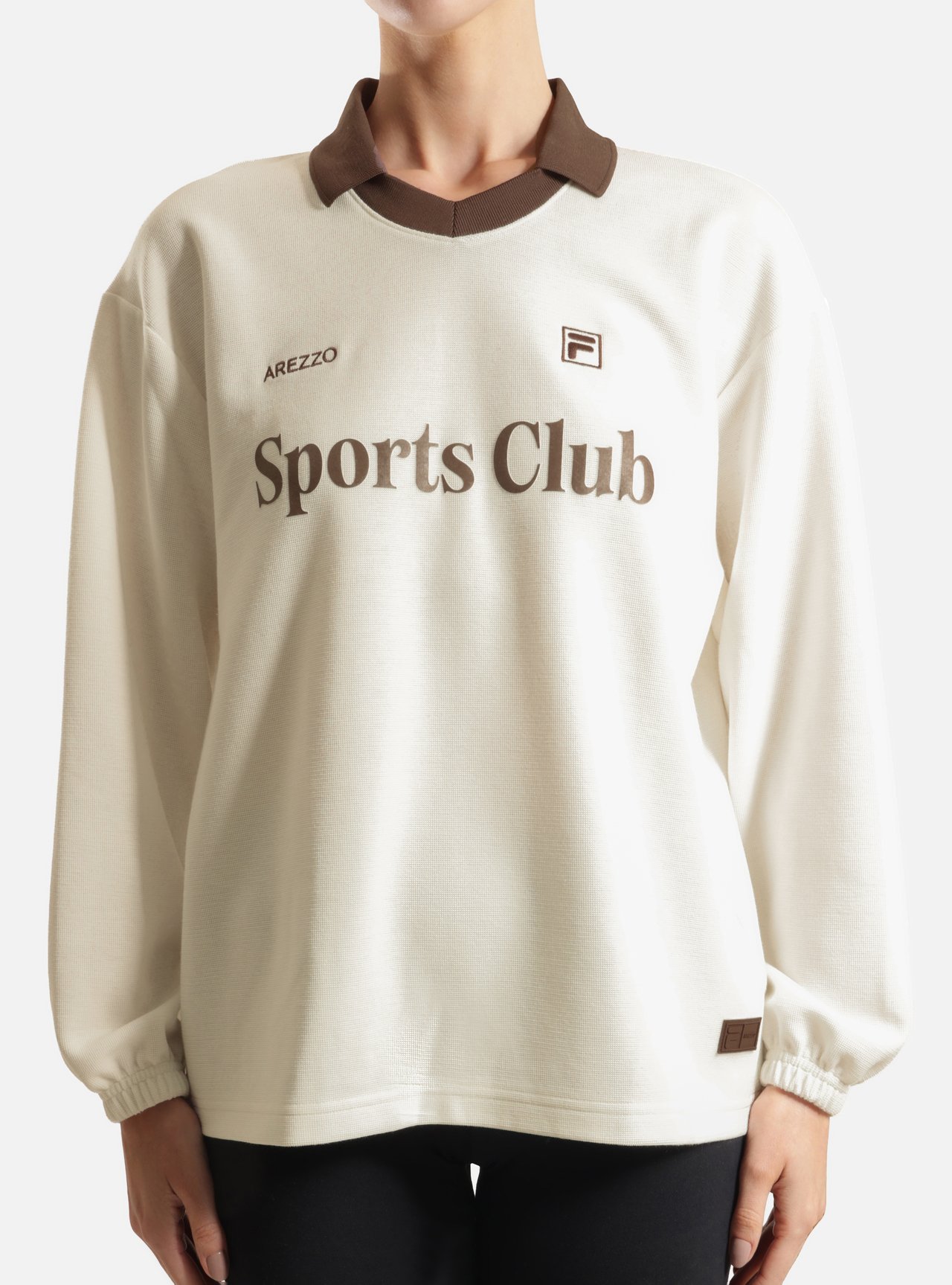 Blusa Manga Longa Branca Estampa Sports Club — foto 8