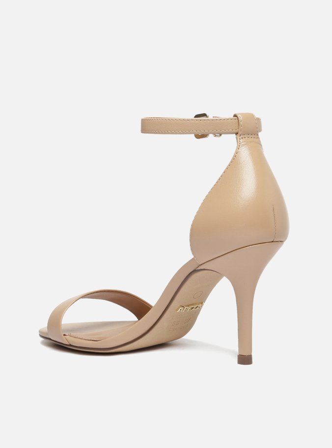 Sandália Nude Salto Fino Isabelli