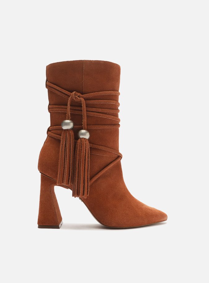 Bota Marrom Camurcina Salto Flare Barbicachos