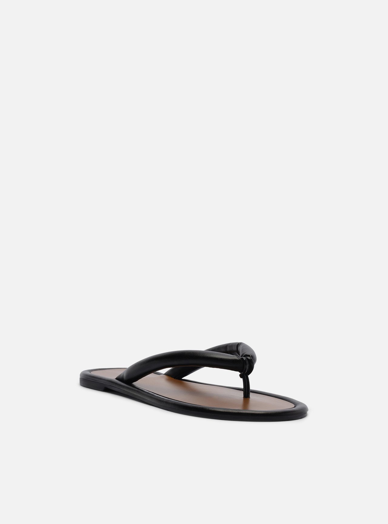 Rasteira Preta Tiras Flip Flop Zoe — foto 2