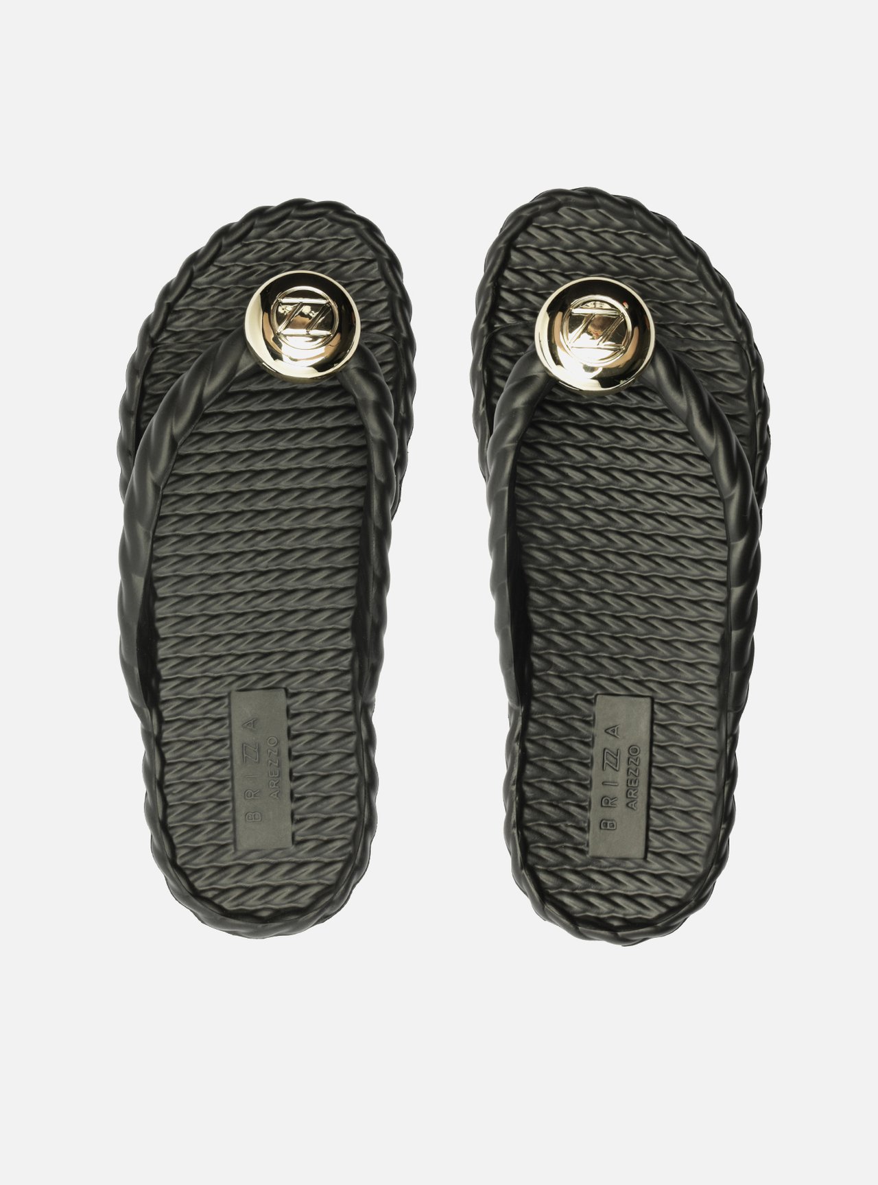 Chinelo de Dedo Preto Marrocos Brizza — foto 1