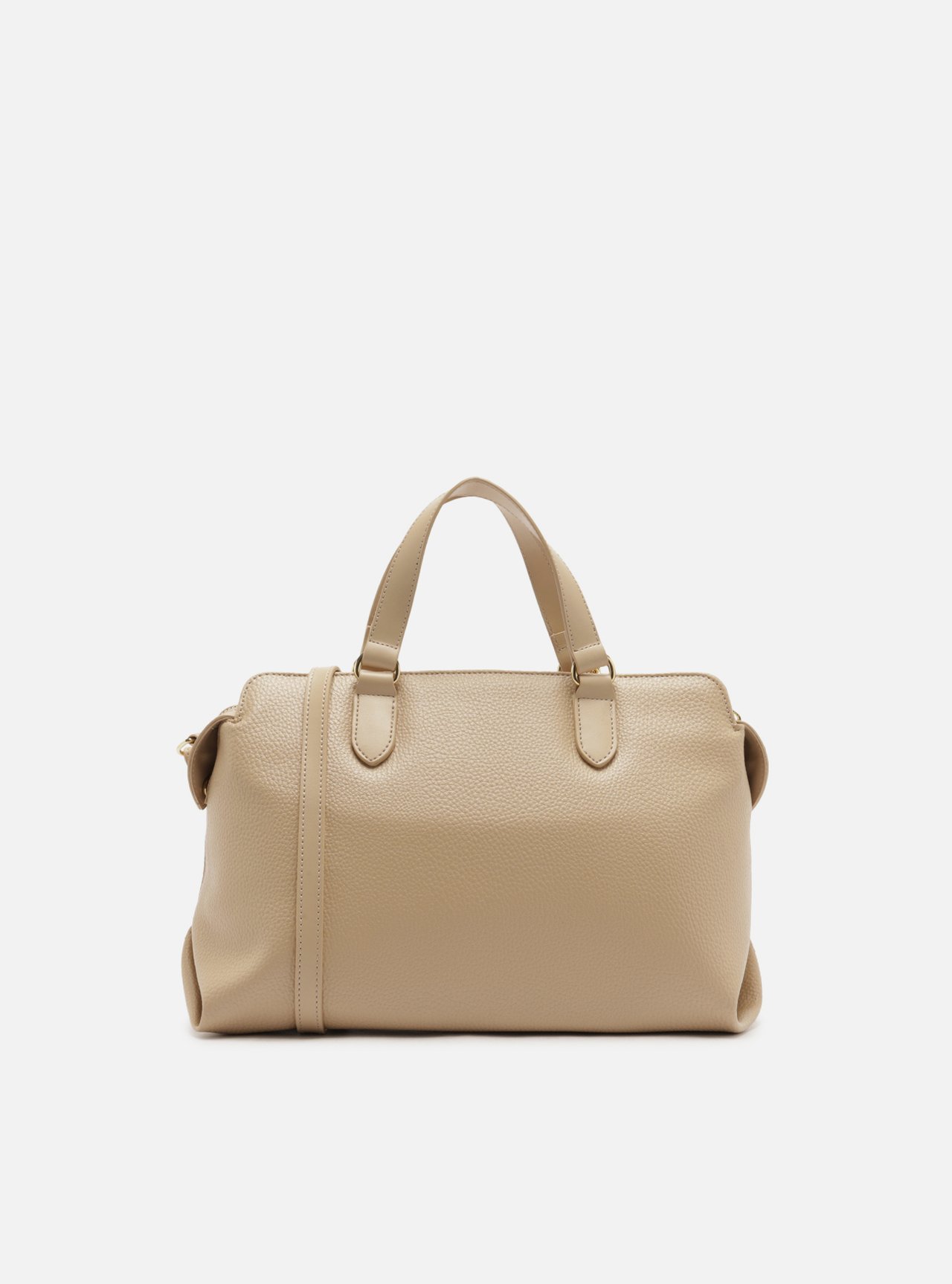 Bolsa Tote Nude Média Corrente Dourada — foto 3