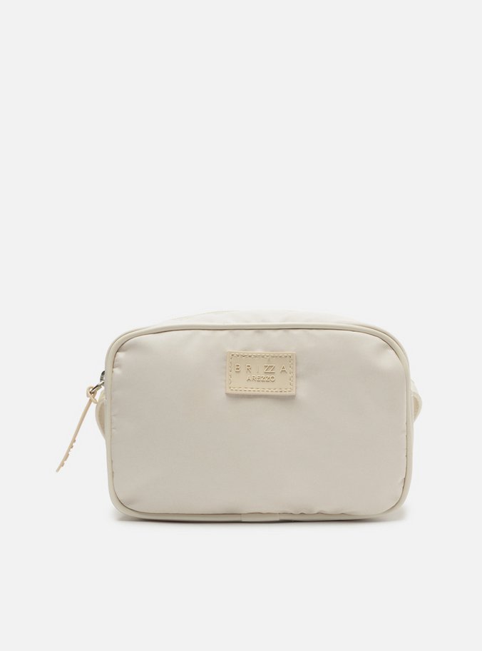 Bolsa Tiracolo Off-White Nylon Lizza Pequena