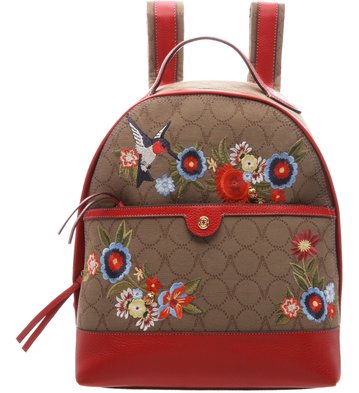 Mochila Monograma Média Vita Bordados