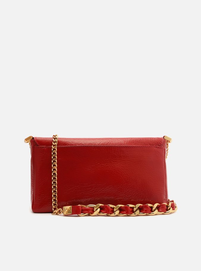 Bolsa Tiracolo Vermelha Couro  Média