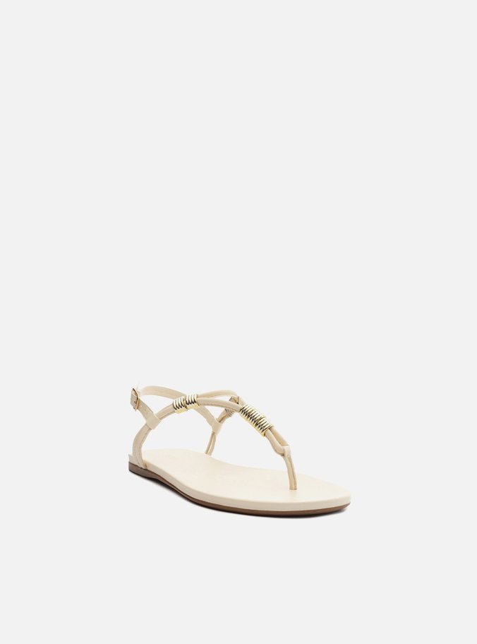 Sandália Rasteira Off-White Slim