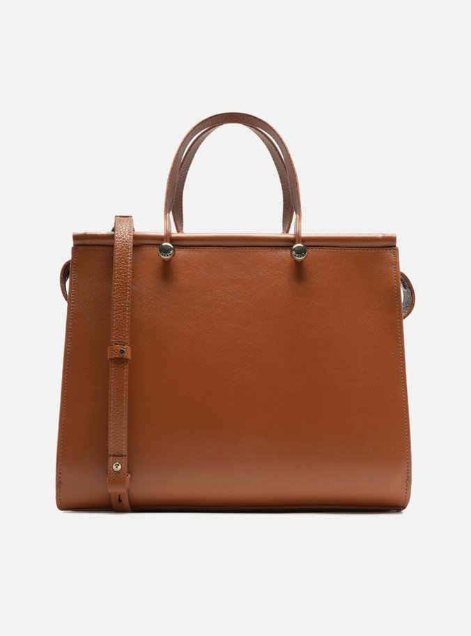 Bolsa Shopping Marrom Couro Fontana Grande