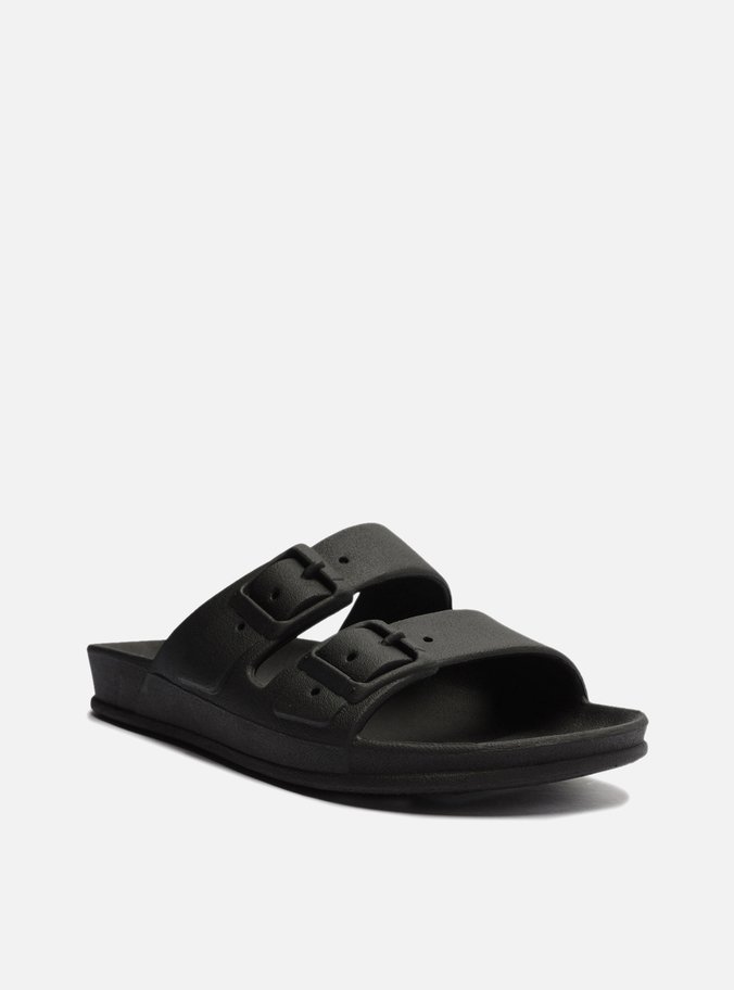 Chinelo Slide Preto Fivelas Brizza