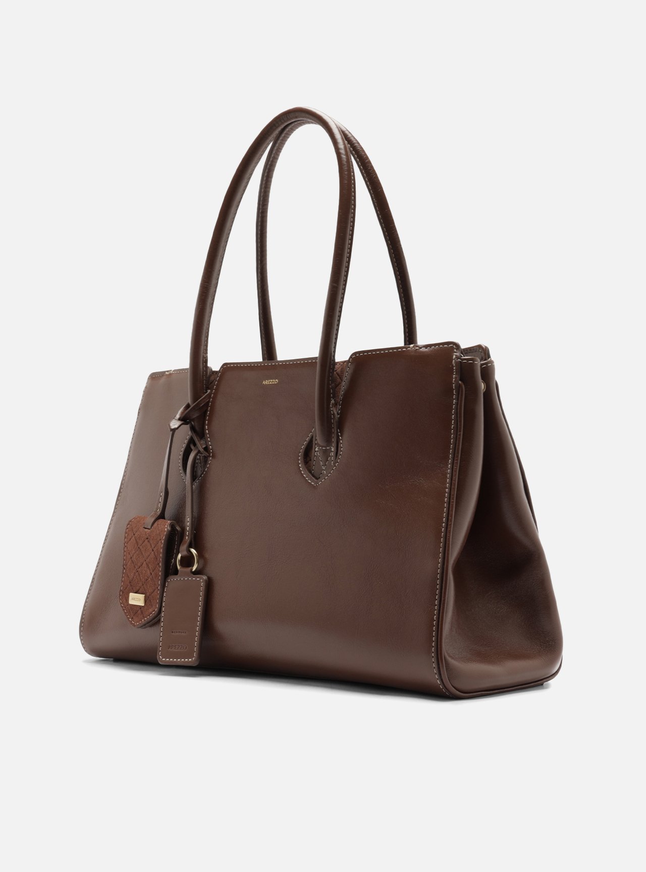 Bolsa Shopping Caramelo Couro Heritage Grande — foto 2