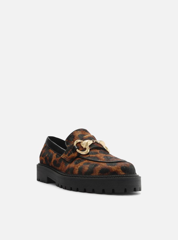 Mocassim Animal Print Tratorado Bridão
