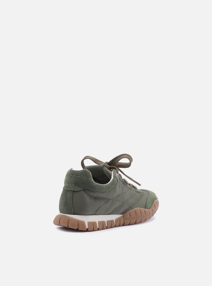 Tênis Verde Suede Mix Sola Emborrachada
