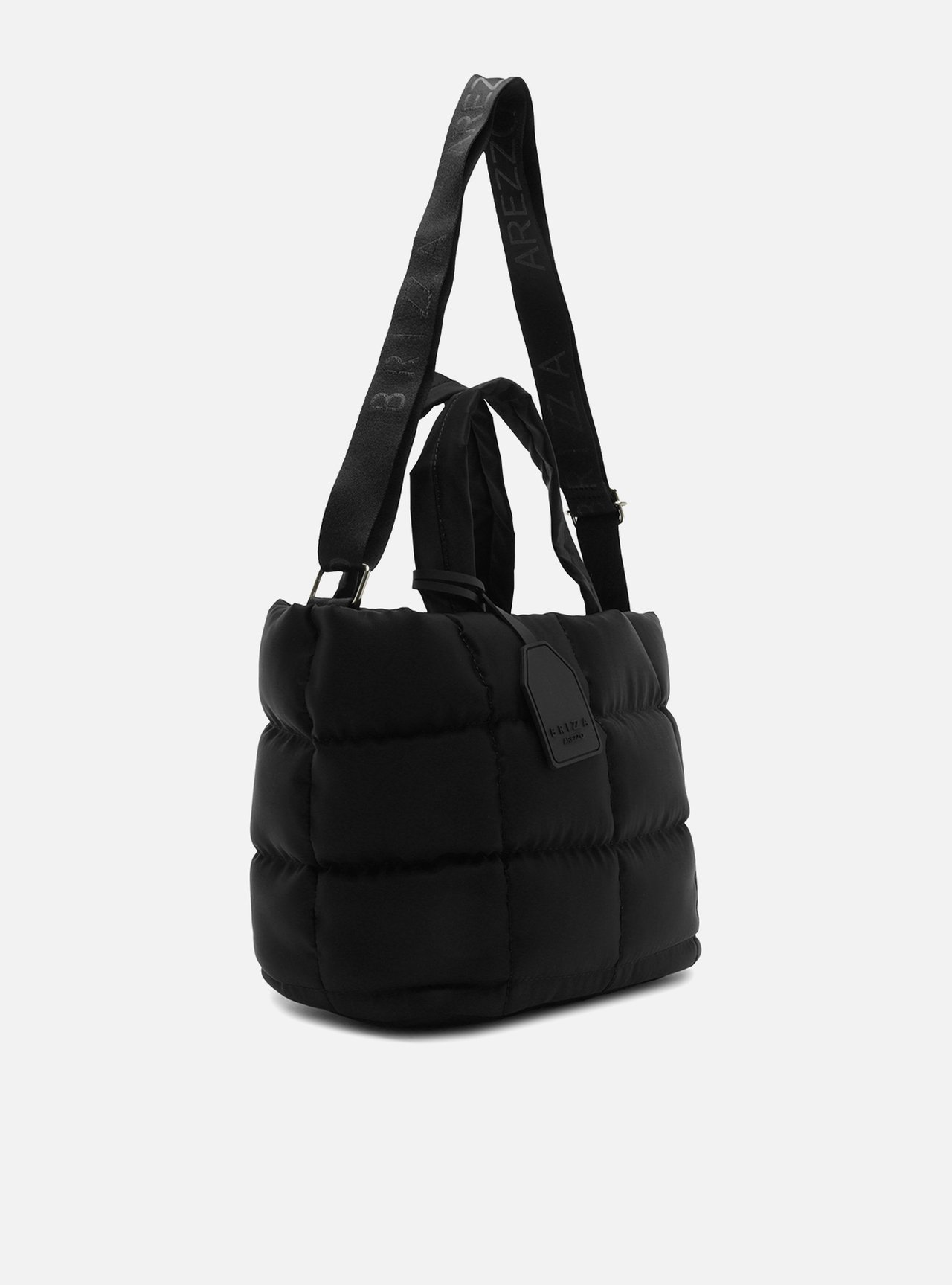 Bolsa Tote Preta Média Matelassê Brizza — foto 5