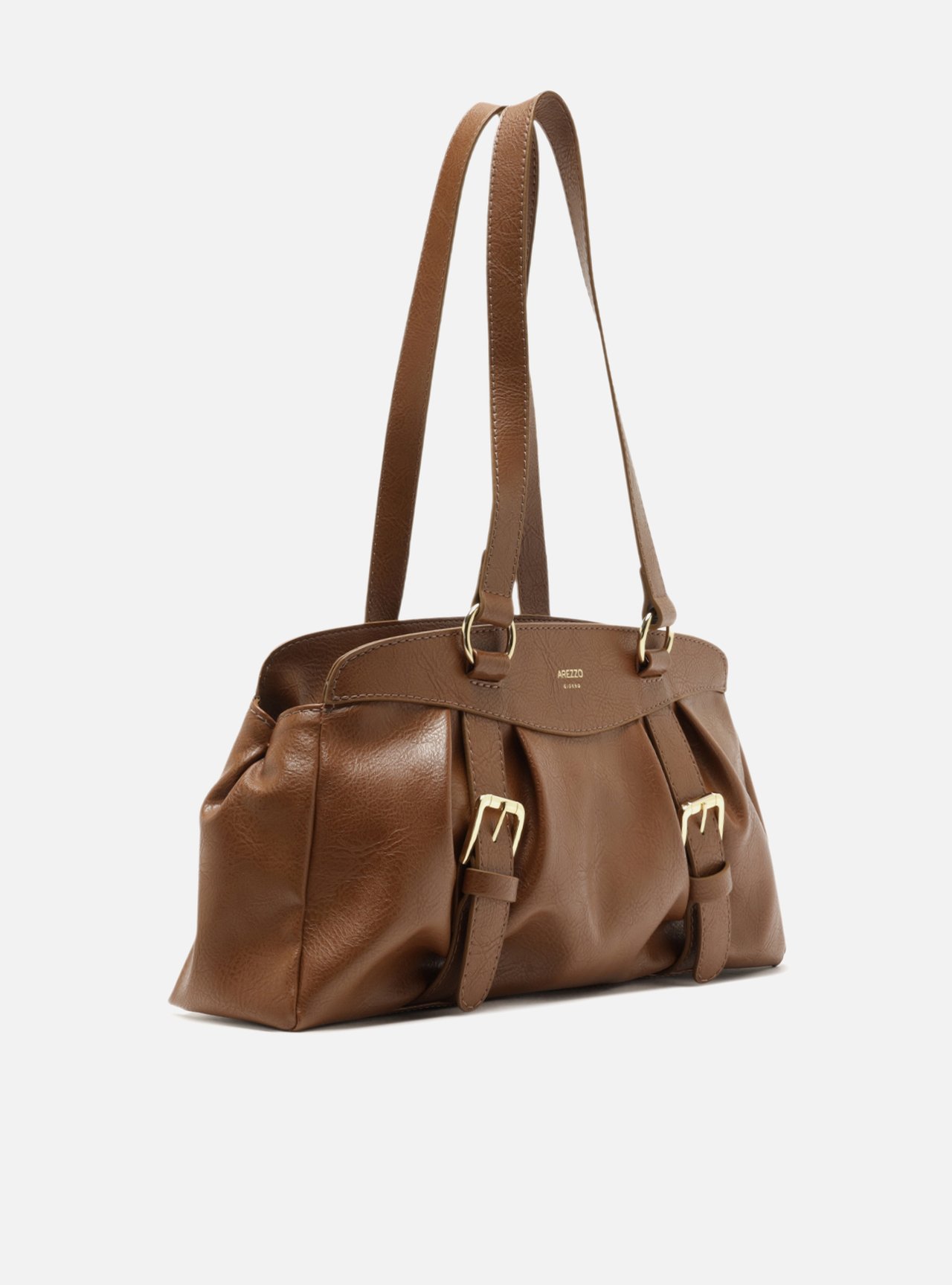 Bolsa Shoulder Marrom Grande Fivela — foto 5
