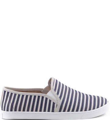 Slip-on Listrado Náutico Navy