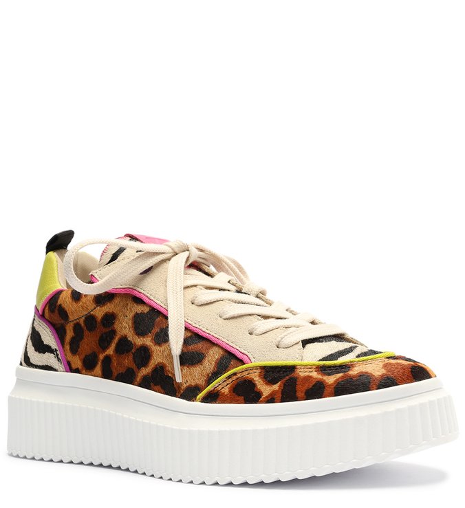 Tênis Onça Multimaterial Flatform Colorido