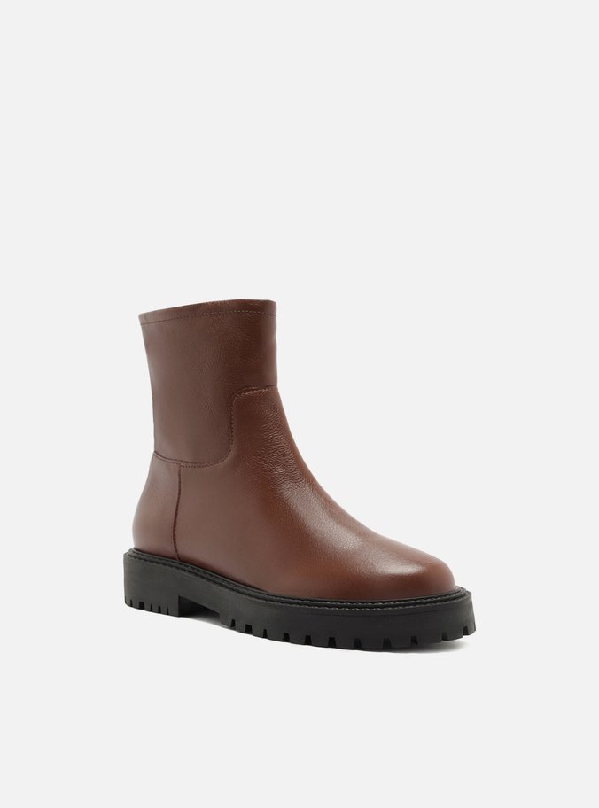 Bota Marrom Salto Tratorado