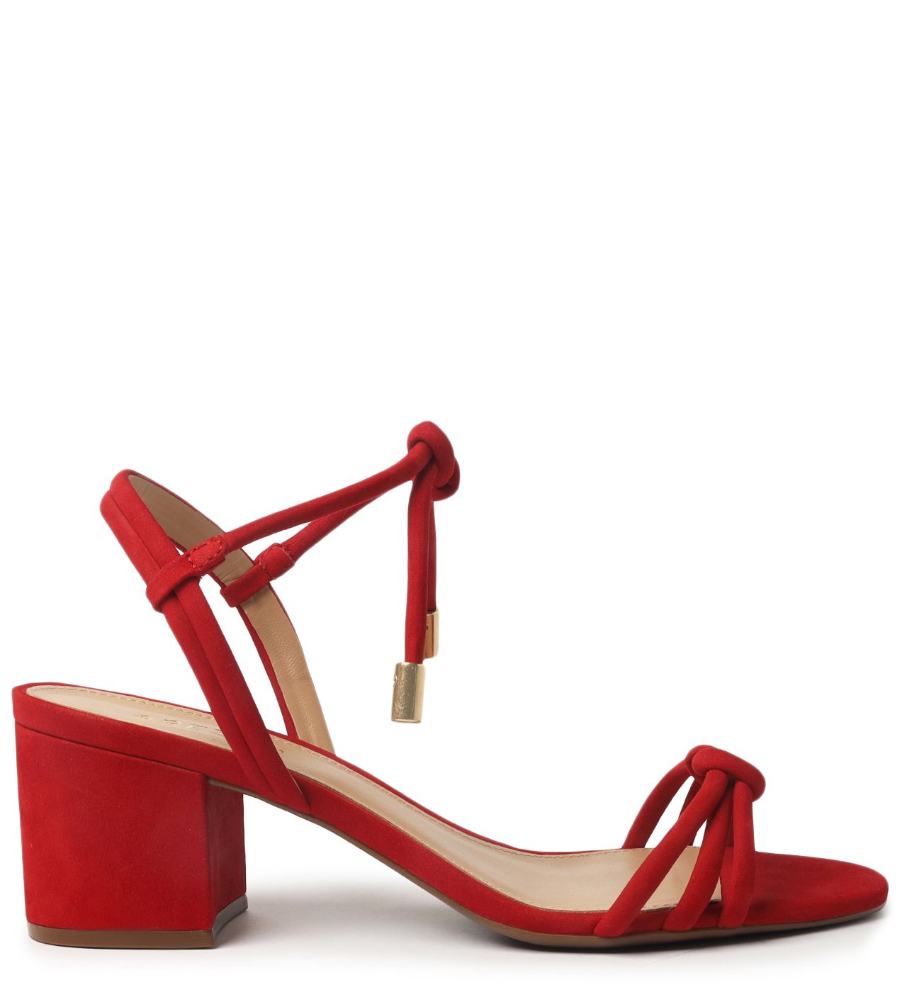 Sandalia arezzo vermelha hotsell