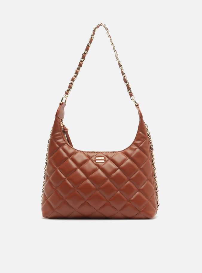 Bolsa Shoulder Marrom Matelassê Média Corrente