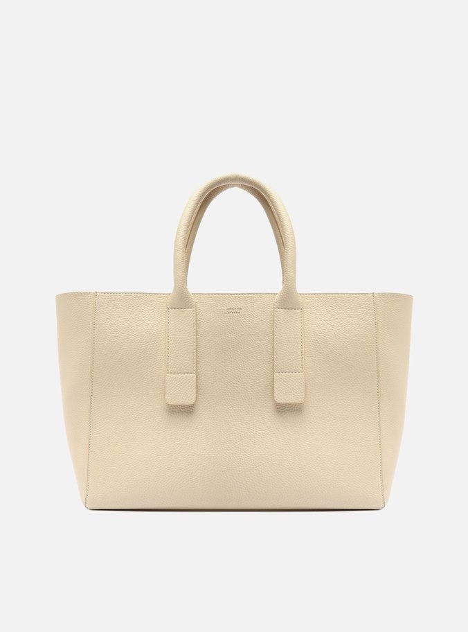 Bolsa Shopping Off-White Grande Alças Bombadas