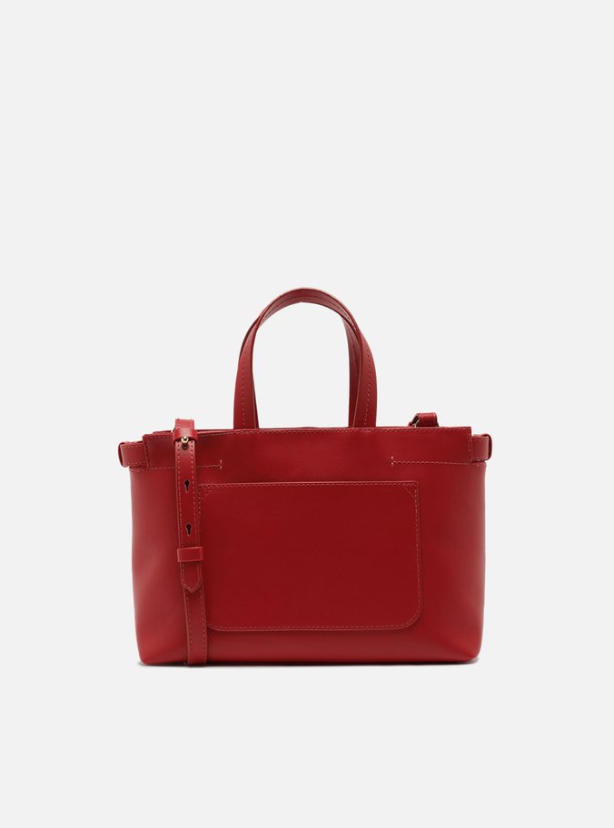 Bolsa Tote Vermelha Giorno Média Trançado