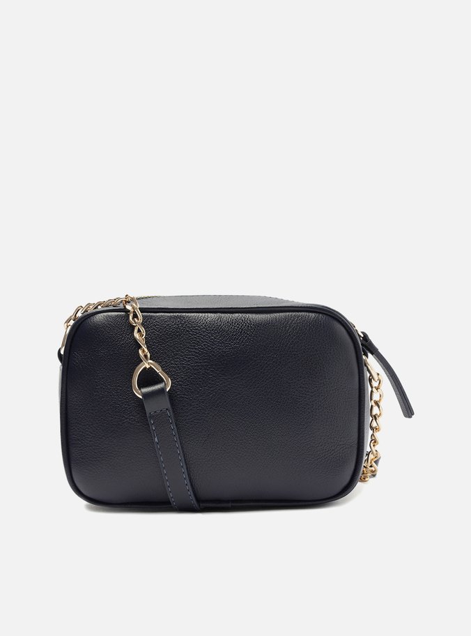 Bolsa Tiracolo Azul Couro Francine Pequena