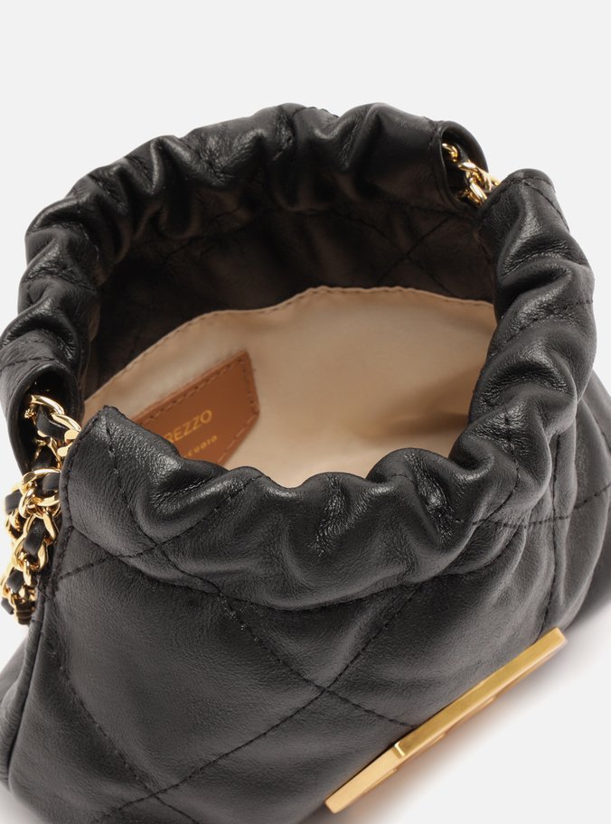 Bolsa Tiracolo Preta Couro Esther Pequena