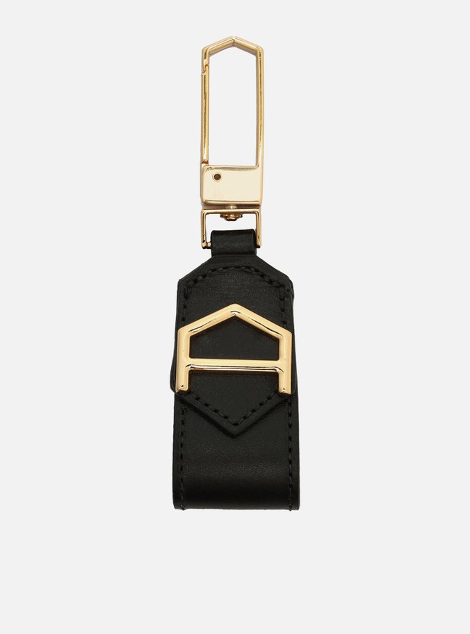 Chaveiro Preto Couro
