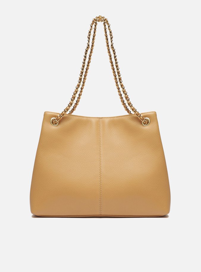 Bolsa Tote Nude Couro Matelassê Média