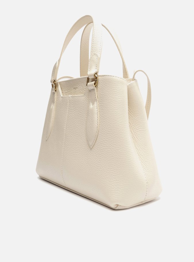 Bolsa Tote Off-White Couro Grande Recorte