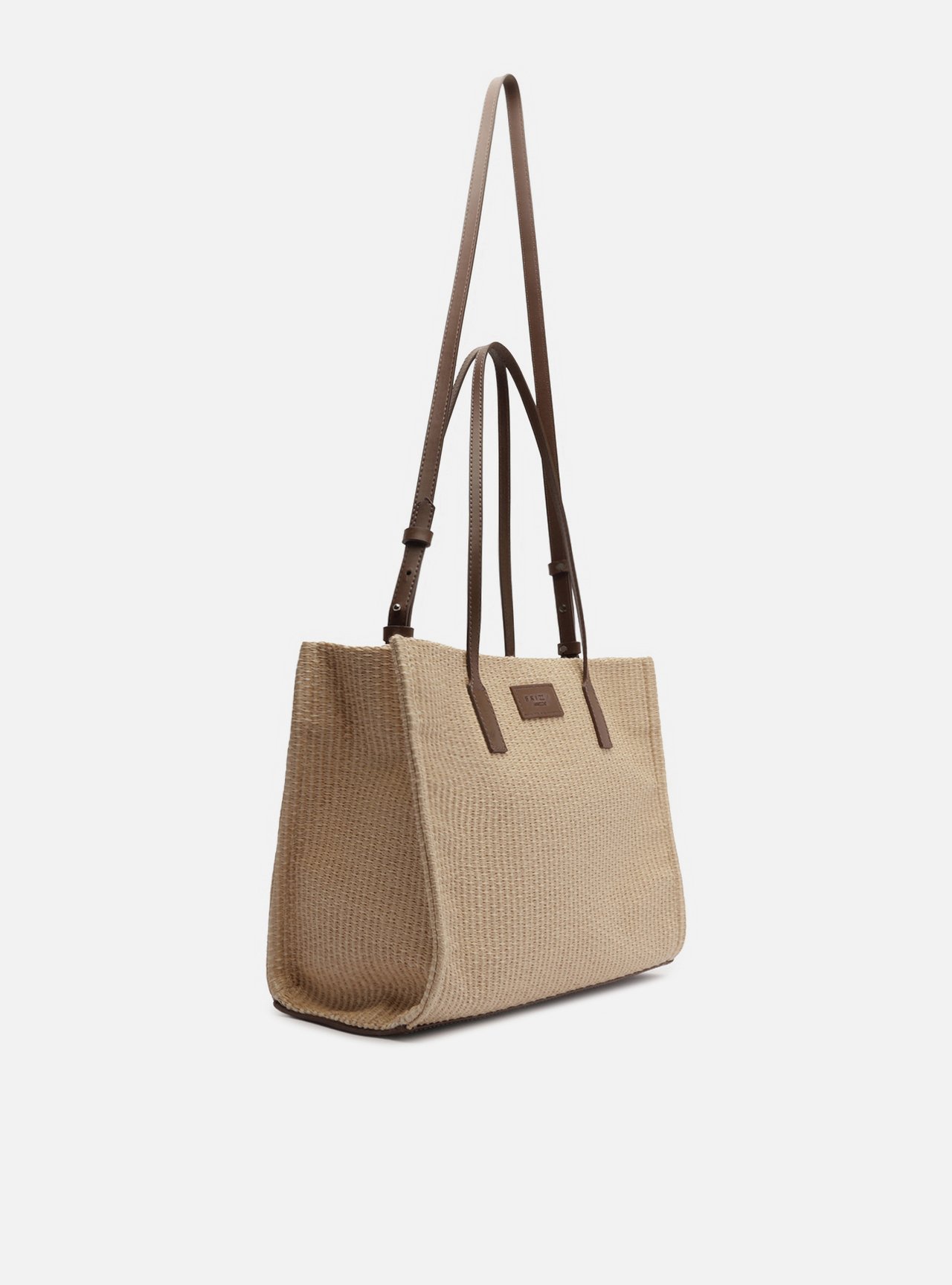 Bolsa Tote Marrom Palha Sicília Grande Brizza — foto 5