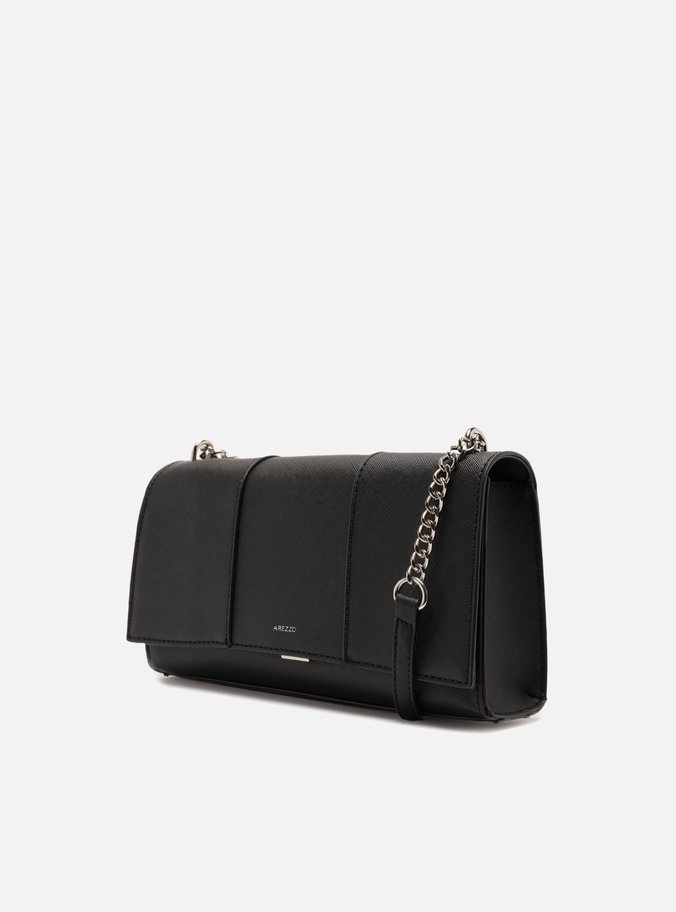 Bolsa Tiracolo Preta Pequena Recortes