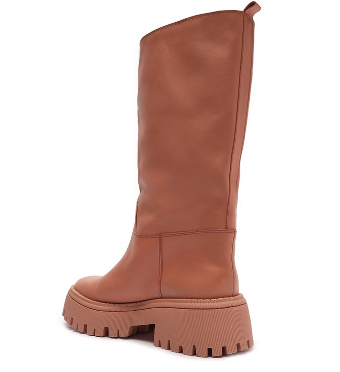 Bota Rosa Couro Tratorada Catarina