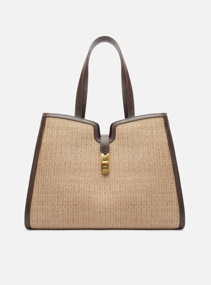 Bolsa Shopping Natural Palha Grande Encaixe