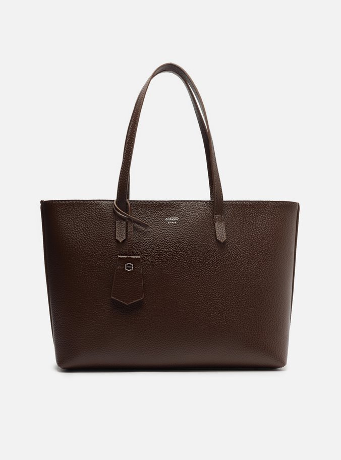 Bolsa Shopping Marrom Escura Manu Grande