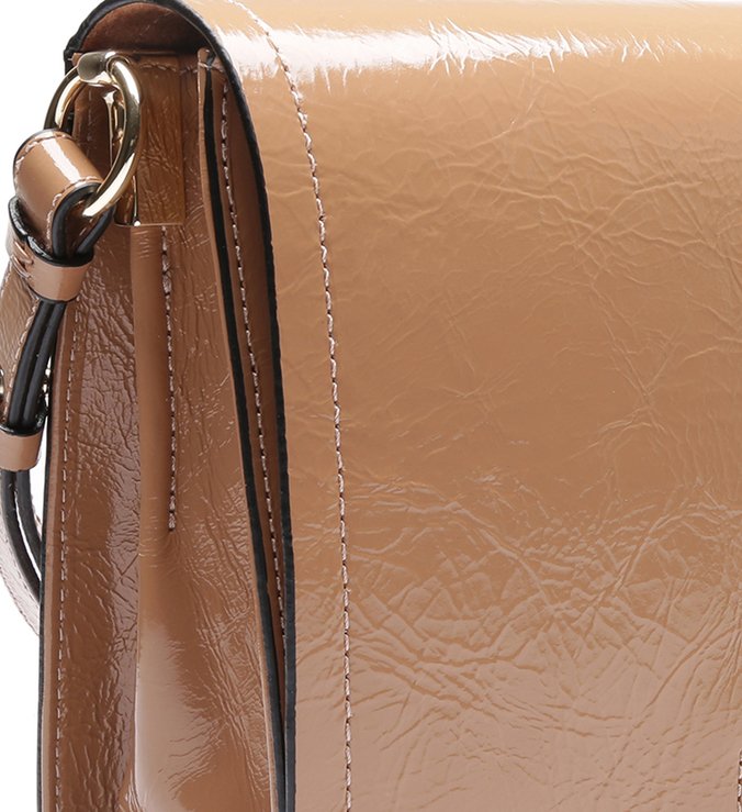 Bolsa Tiracolo Couro Joy Média Pale Nut