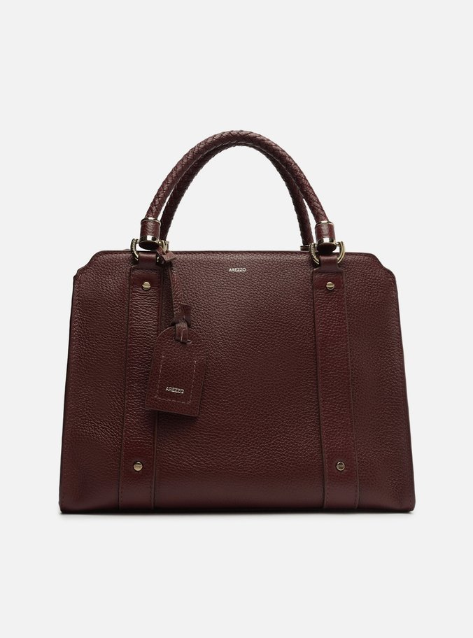 Bolsa Tote Vermelha Couro Piazza Grande