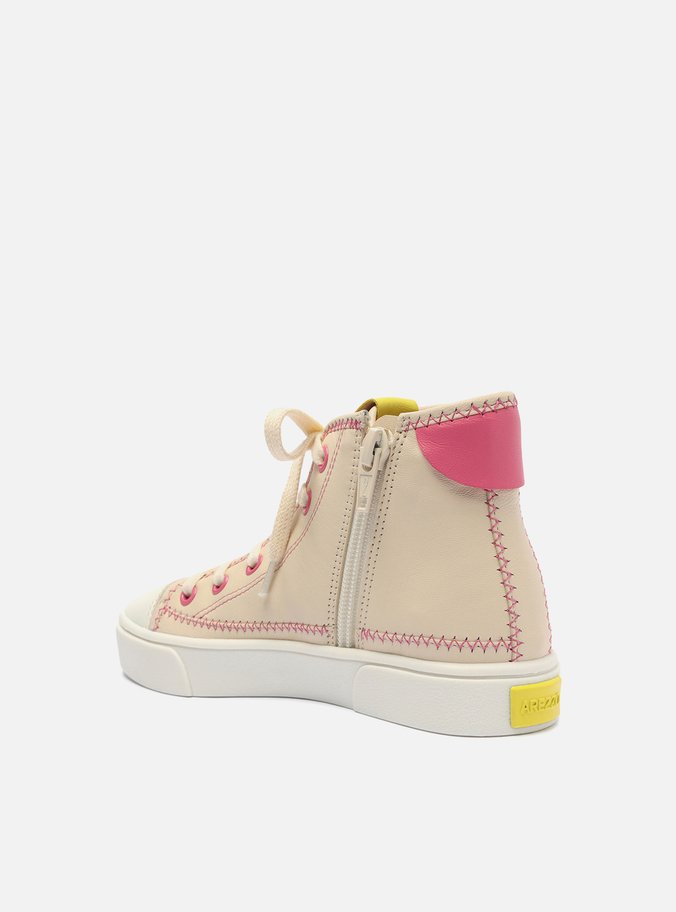Tênis Infantil Rosa Soft Cano Alto
