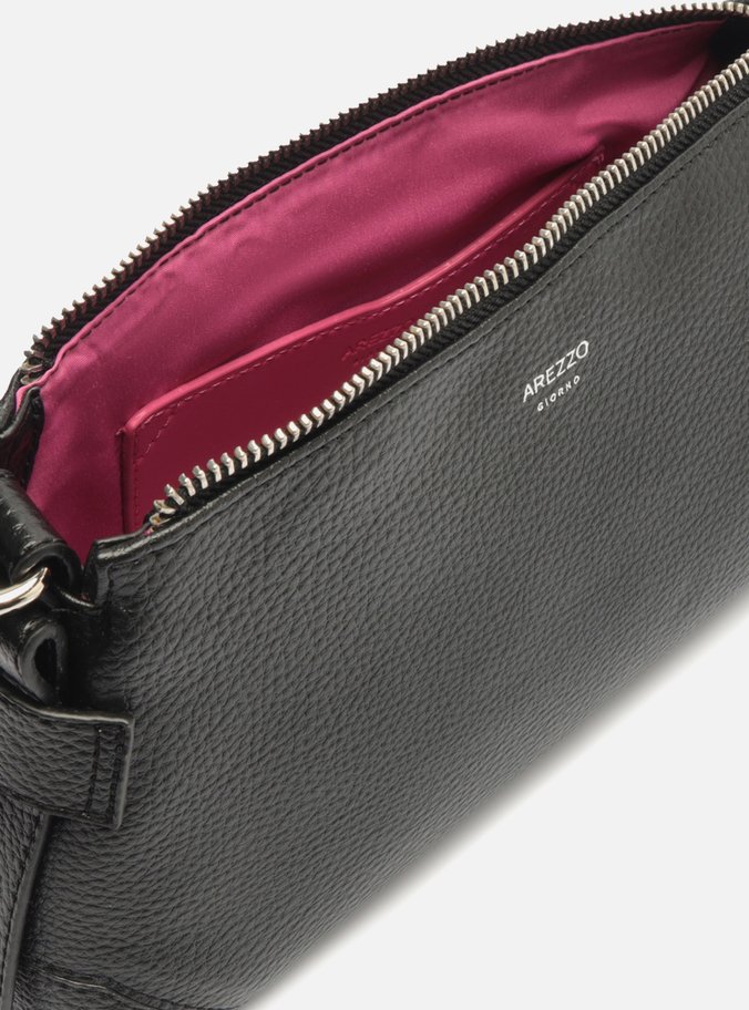 Bolsa Tiracolo Preta Pequena Alça Gorgurão