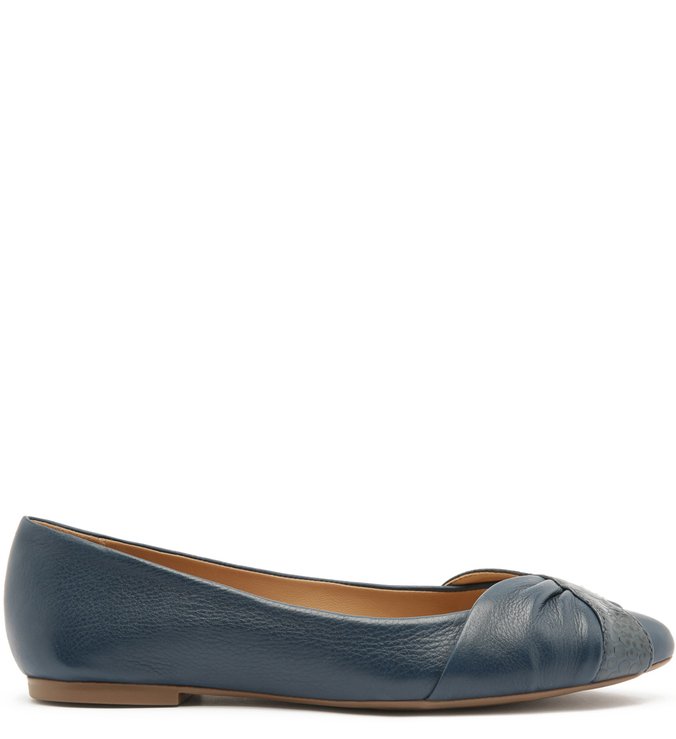 Sapatilha Snake Bico Redondo Tira Office Blue